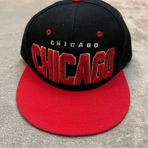 Chicago Embroidered Snapback One Size Red White Black Xers